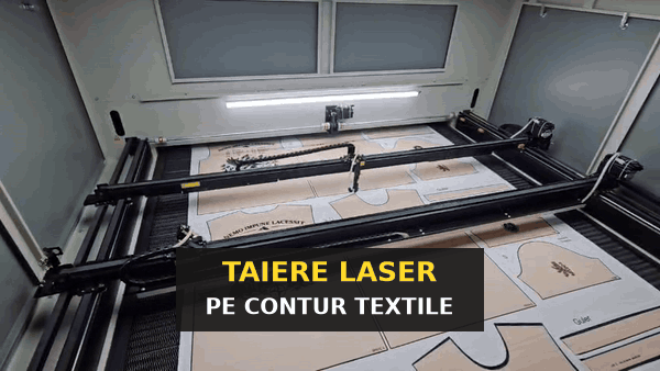 Taiere laser pe contur a reperelor textile imprimate pentru echipamente sportive la BQP